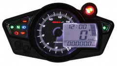 Compteur de vitesse multifonctions modèle RX1N+ GP Style II universel (fond noir) KOSO