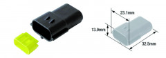 CONNECTIQUE 070WP MALE TYPE 070WP / 1,80MM / 3V