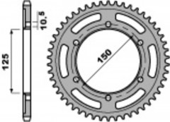 Couronne 42 Dents Standard 4454 - 525 Pbr | Moto KTM