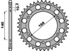 Couronne 42 dents acier standard 4613 - 525 Pbr | BMW F GS 700, BMW F GS 800, BMW F R ABS 800