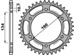Couronne 45 Dents Standard 4405 - 525 Pbr | Moto HONDA