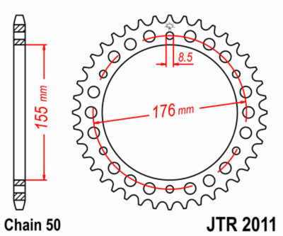Couronne 45 Dents Standard 530 JT Sprockets | Moto TRIUMPH