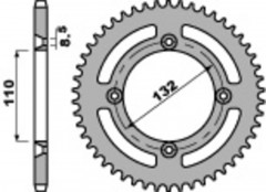 Couronne Standard 46 Dents PBR | TC 85, TC BIG WHEELS 19/16 85, TC STD WHEELS 17/14 85, SX 85, 105