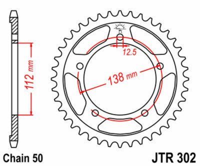 Couronne Standard 39 Dents JT Sprockets | Moto HONDA