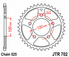Couronne Standard 42 Dents JT Sprockets | Moto, Motocross APRILIA, SHERCO HRD
