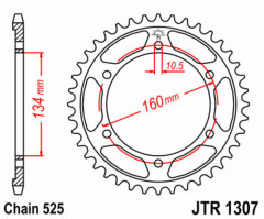 Couronne Standard 42 Dents JT Sprockets | Moto HONDA