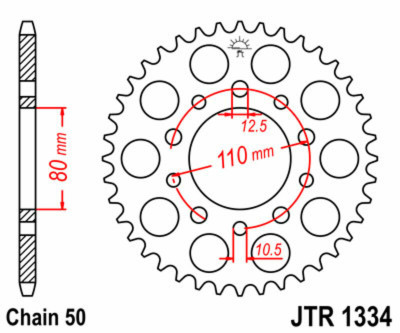 Couronne Standard 43 Dents JT Sprockets | Moto HONDA