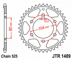 Couronne Standard 43 Dents JT Sprockets | Moto KAWASAKI