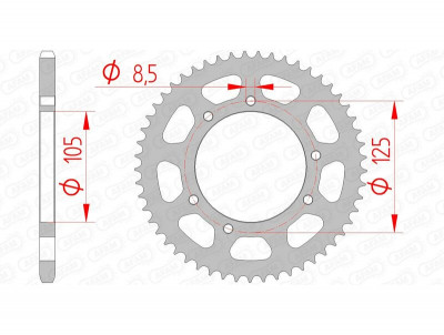 Couronne standard 47103 - 420 Afam | Mécaboite, Moto