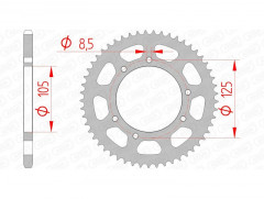 Couronne standard 47103 - 420 Afam | Mécaboite, Moto