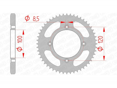 Couronne standard 38200 - 428 Afam | Motocross, Moto, Mécaboite BETA