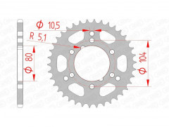 Couronne standard 98300 - 520 Afam | Quad POLARIS