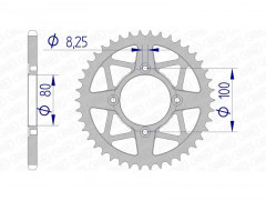 Couronne Alu 93320 - 520 Afam | Trial, Motocross BETA, GAS GAS, MONTESA, SCORPA, SHERCO HRD