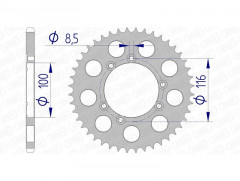 Couronne aluminium 93303 - 520 Afam | Trial, Motocross, Moto GAS GAS, SHERCO HRD