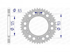 Couronne aluminium Ultra-Light 11212 - 520 Enduro Afam | Motocross, Moto HONDA, HM