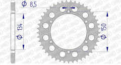 Couronne Alu 17206520 Afam | Motocross, Moto KAWASAKI, SUZUKI