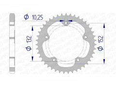 Couronne aluminium 93836 - 525 Afam | Moto MV AGUSTA