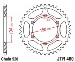 Couronne anti-boue JT Sprockets | Motocross, Moto KAWASAKI, SUZUKI
