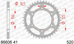 Couronne 41 dents standard pas 520 type 86606 Afam | Moto TRIUMPH
