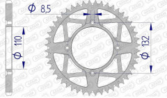 Couronne 46 dents en aluminium Ultra-Light anti-boue pas 520 type 72306 Afam | Motocross KTM