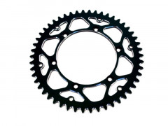 Couronne alu Ultra-Light 48 dents anti-boue type 822 pas 520 couleur noir ART | Motocross, Moto