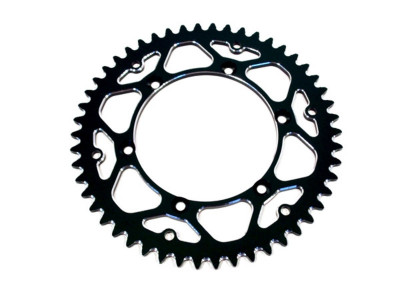 Couronne Ultra-Light anti-boue 50 dents matière alu type 808 pas 520 couleur noir ART | SUZUKI