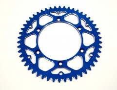 Couronne alu Ultra-Light anti-boue 51 dents type 822 pas 520 couleur bleu ART | Motocross, Moto