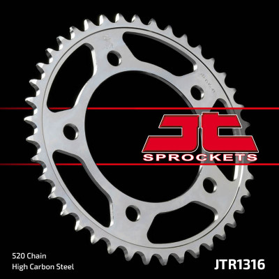 Couronne standard 41 dents pas 520 type 1316 JT Sprockets | Maxiscooter, Moto HONDA