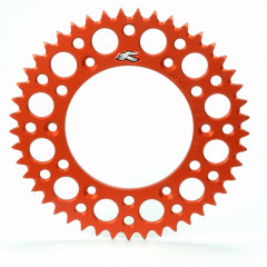 Couronne Ultralight 42 dents alu anti-boue pas 520 type 224U anodisé orange Renthal