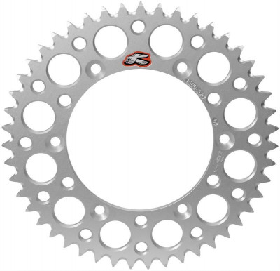 Couronne Ultralight 53 dents alu anti-boue pas 520 type 224U couleur argent Renthal