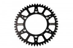 Couronne 50 dents alu ultra-light anti-boue SRS330 520 couleur noir Scar | KAWASAKI, SUZUKI
