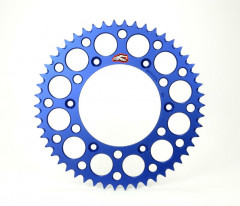 Couronne aluminium Ultra-Light anti-boue 48 dents 150U 520 Renthal | Motocross YAMAHA, FANTIC