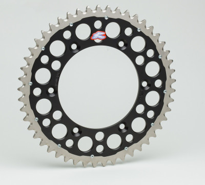 Couronne Twinring 50Dents Aluminium Ultra-Light Anti-Boue Anodisé Dur Renthal | Motocross SUZUKI