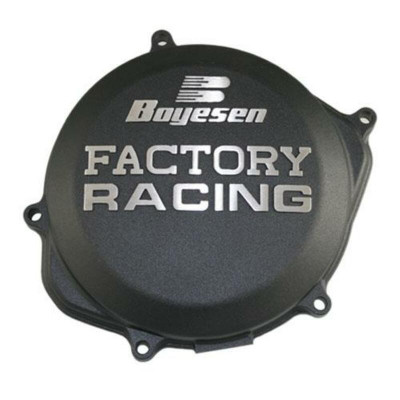 Couvercle de carter d'embrayage Factory Racing noir Boyesen | HONDA CR 250, HONDA CR 500