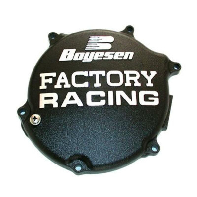 Couvercle de carter d'embrayage Factory Racing noir Boyesen | KAWASAKI KX 125