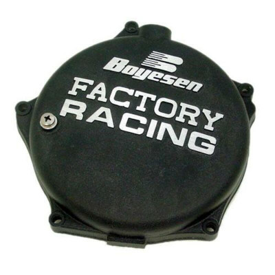 Couvercle de carter d'embrayage Factory Racing noir Boyesen | KAWASAKI KXF 250