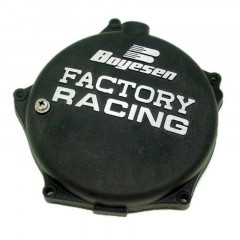 Couvercle de carter d'embrayage Factory Racing noir Boyesen | KAWASAKI KXF 250