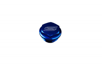 Couvercle de Maître-Cylindre de Frein Arrière Bleu - marque Scar | Compatible Motocross, Moto
