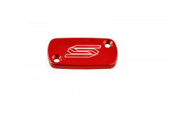 Couvercle de Maître-Cylindre de Frein Avant Rouge marque Scar | Compatible Motocross, Moto