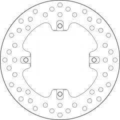 Disque de frein arrière fixe marque Brembo Oro 68B407J2 | Moto MV AGUSTA