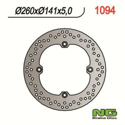 Disque de frein arrière fixe marque Ng BRAKES | Compatible Moto KAWASAKI, SUZUKI