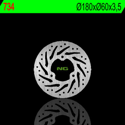 Disque de frein arrière fixe NG BRAKES | Scooter DERBI GP1 50, OPEN, RACING