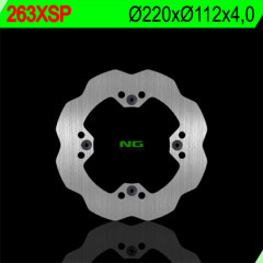 Disque de frein arrière plein : pétale fixe 263XSP marque Ng | SHERCO HRD