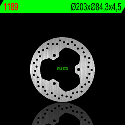 Disque de frein arrière rond fixe 250 NG BRAKES 1189 | TRICKER 250 (05-07)