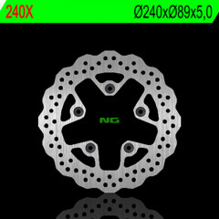 Disque de frein arrière wave pétale fixe NG BRAKES - 240X. | KAWASAKI, KYMCO, SUZUKI