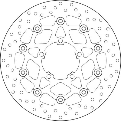 Disque de frein avant Brembo Oro flottant 78B40847 | TIGER 800, 1200, EXPLORER 1200