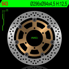Disque de frein avant droit flottant NG BRAKES | CB HORNET 900, CBR F SPORT 600, VTX C/S RETRO 1800