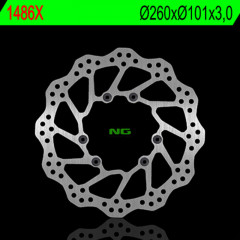 Disque de frein avant fixe à pétales Ø260 Ng 1486X | CRF R 250, 450, RX ENDURO 250, CRFX 250, 450