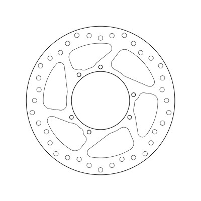 Disque de frein avant fixe Brembo Série Oro 68B407N3 | CRF R 250, 450, RX ENDURO 250, CRFX 450
