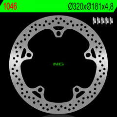 Disque de frein avant fixe marque Ng : 1046 | Compatible avec Motos BMW